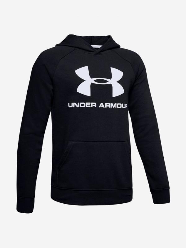 Mikina Under Armour Rival Logo Hoodie-Blk Černá
