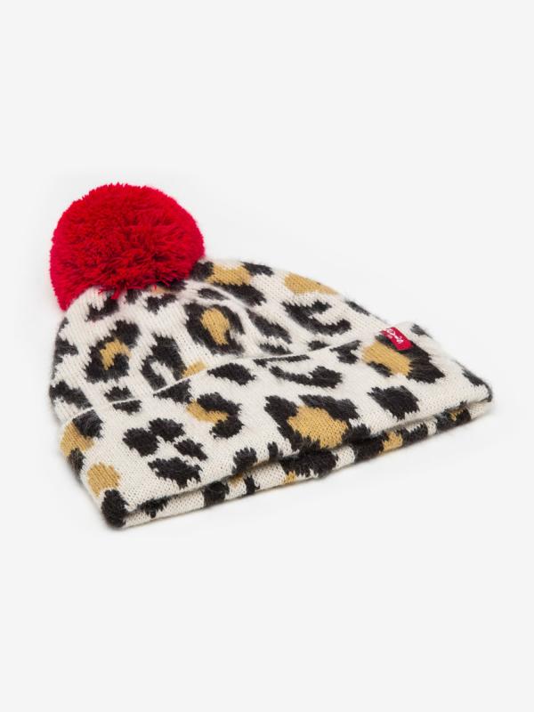 Čepice LEVI'S Leopard Beanie Barevná