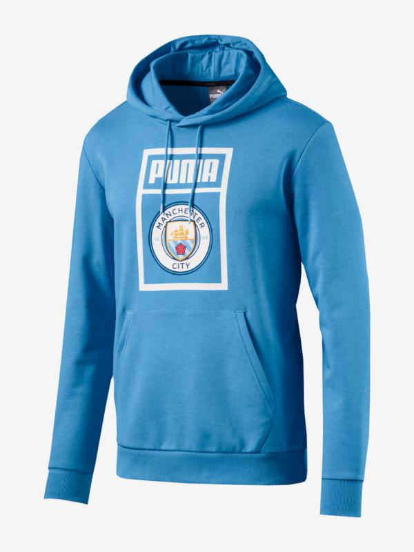 Mikina Puma Mcfc Shoe Tag Hoody Modrá