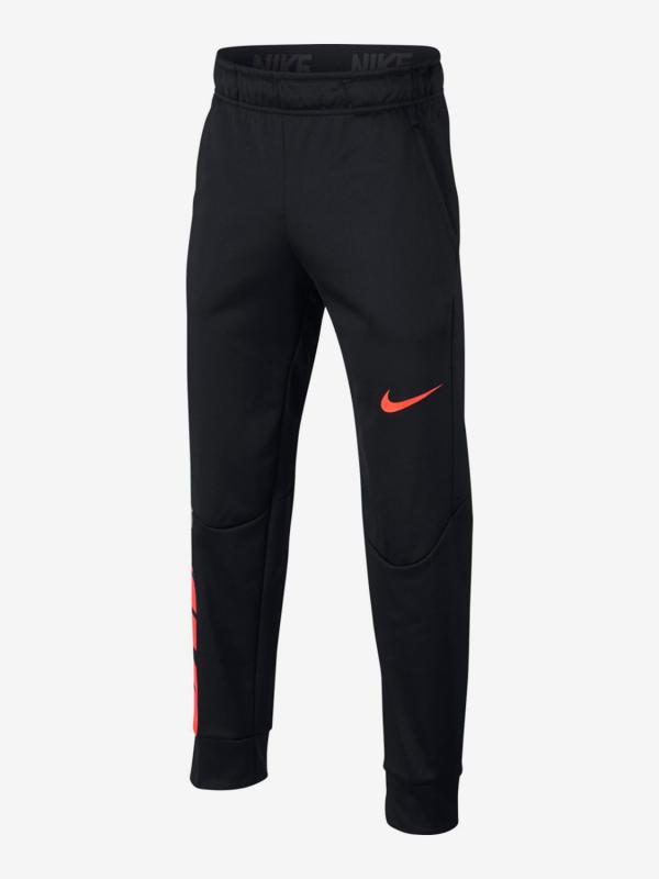 Tepláky Nike B Nk Thrma Pant Gfx Černá