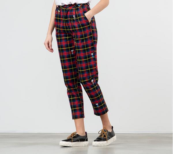 Lazy Oaf x Peanuts Character Repeat Check Pants Red
