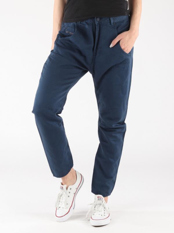 Kalhoty Diesel FAYZA-E PANTALONI Modrá