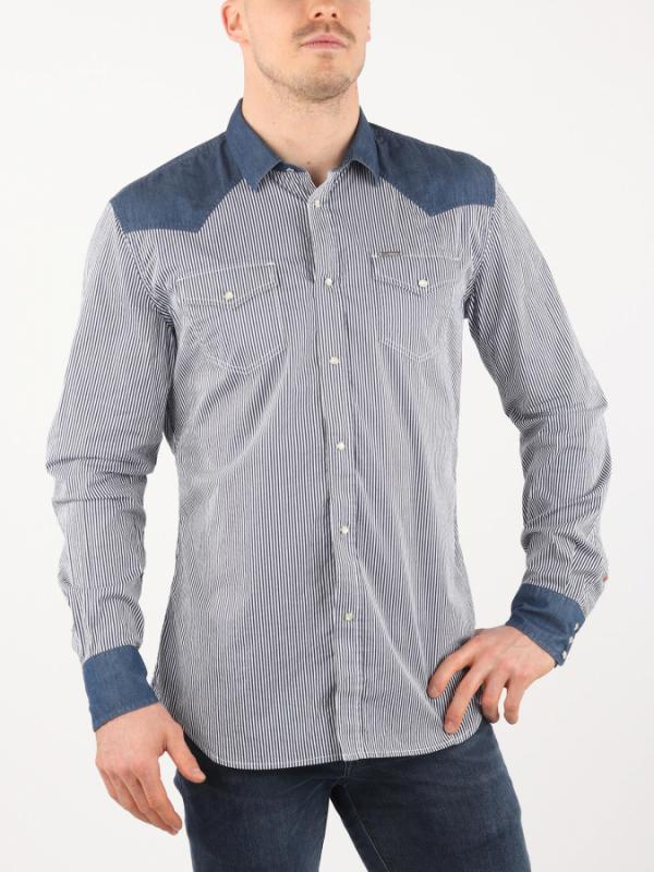 Košile Diesel S-SULRO CAMICIA Šedá