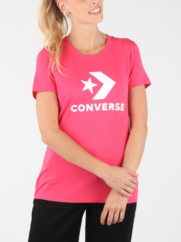 Tričko Converse W Star Chevron Core Ss Tee Růžová