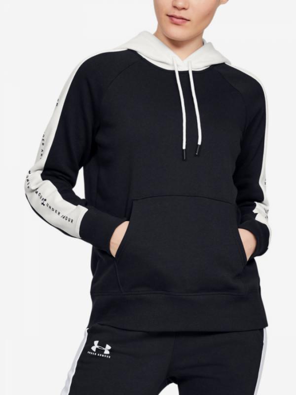 Mikina Under Armour Rival Fleece Graphic Hoodie Novelty-Blk Černá