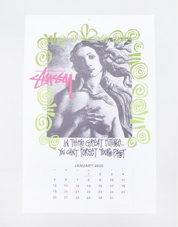 Stüssy 2020 Calendar White