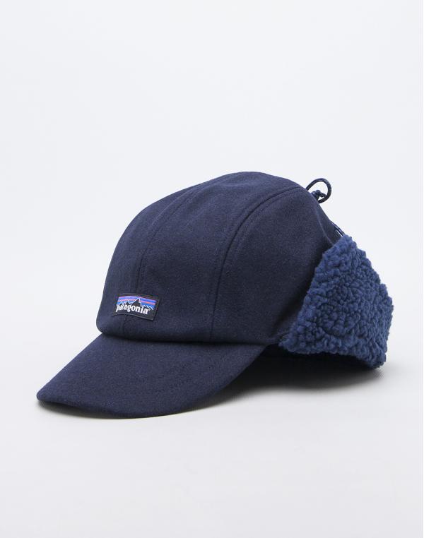 Patagonia Recycled Wool Ear Flap Clap Classic Navy L