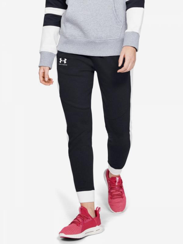 Tepláky Under Armour Rival Fleece Graphic Novelty Pant-Blk Černá