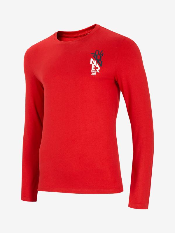 Tričko 4F Tsml206 Longsleeve Červená