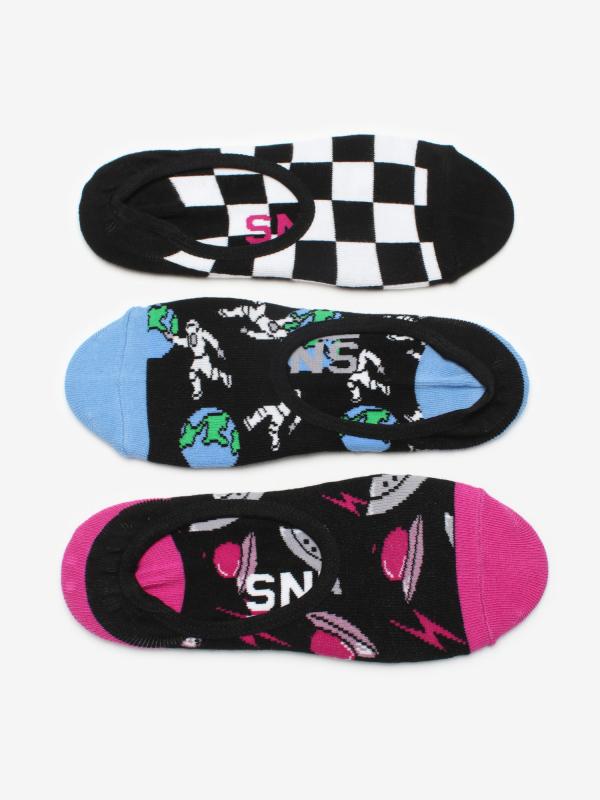 Ponožky Vans Wm 7-10 3Pack Space Cano Multi Barevná