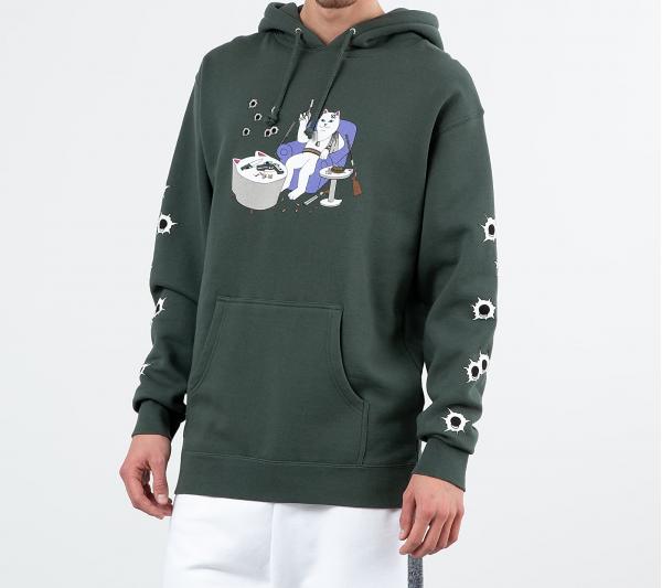 RIPNDIP Bullet Proof Hoodie Hunter Green