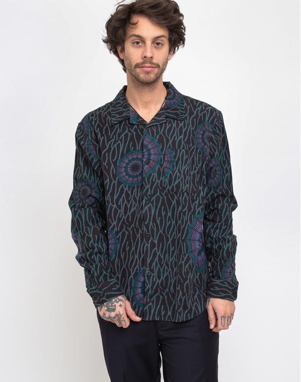 Stüssy Spider Web Flannel Ls Shirt Black M