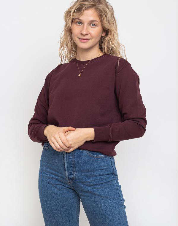 Colorful Standard Women Classic Organic Crew Oxblood Red M