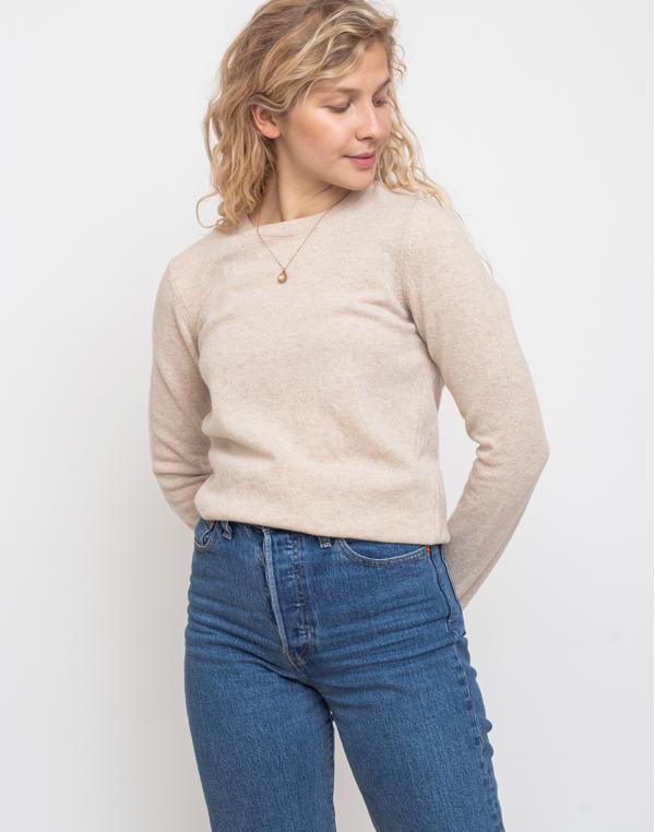 Colorful Standard Women Merino Wool Crew Ivory White XS
