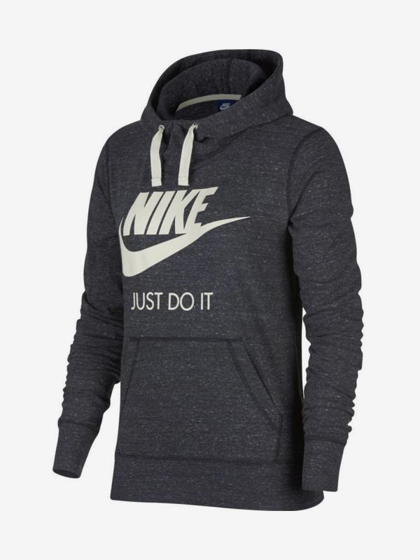Mikina Nike W Nsw Gym Vntg Hoodie Hbr Šedá