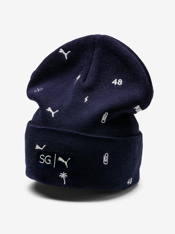 Čepice Puma X Sg Beanie Modrá