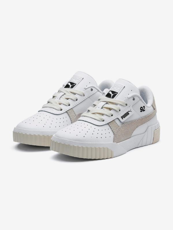 Boty Puma Cali Lthr Suede Ps X Sg Bílá