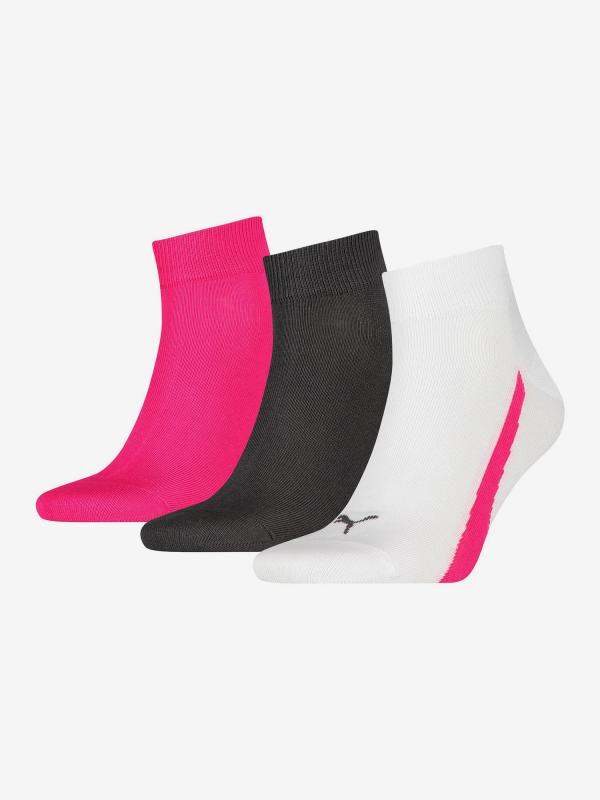 Ponožky Puma Unisex Lifestyle Quarters 3 Pack Barevná