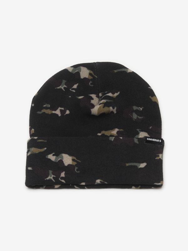 Čepice Converse CAMO BEANIE Černá
