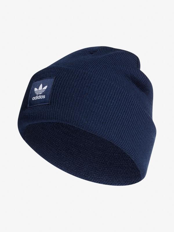 Čepice adidas Originals Ac Cuff Knit Modrá