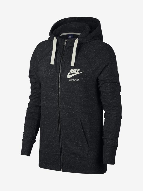 Mikina Nike W Nsw Gym Vntg Hoodie Fz Černá
