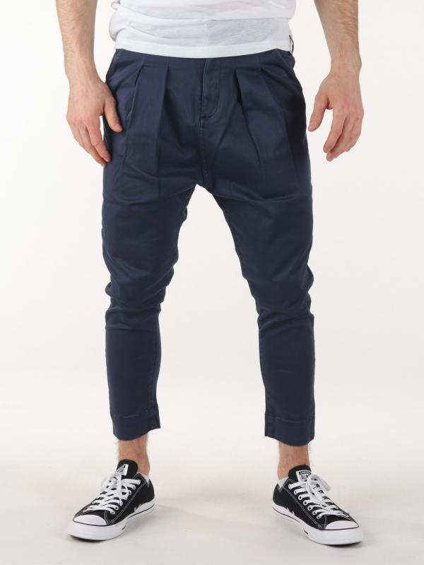 Tepláky Alcott Front Pinces Carrot Fit Modrá