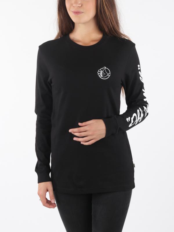 Tričko Vans Wm Bmx Bf Ls Tee Black Černá