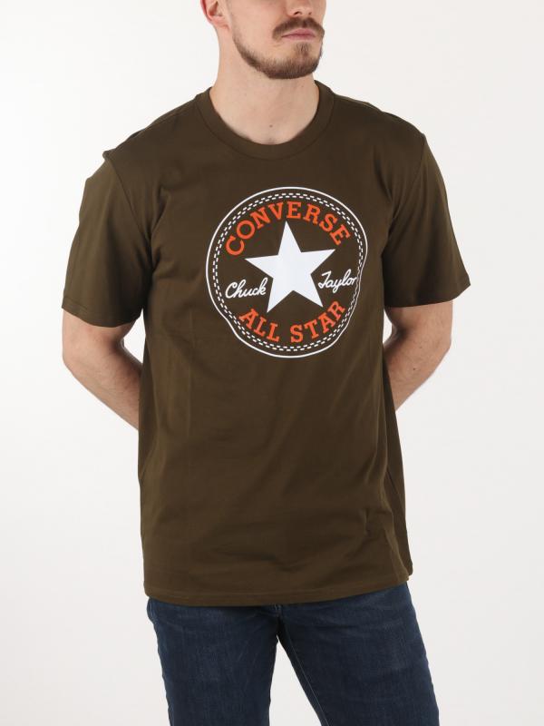 Tričko Converse CHUCK PATCH SHORT SLEEVE T-SHIRT Hnědá