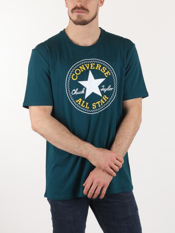 Tričko Converse CHUCK PATCH SHORT SLEEVE T-SHIRT Zelená