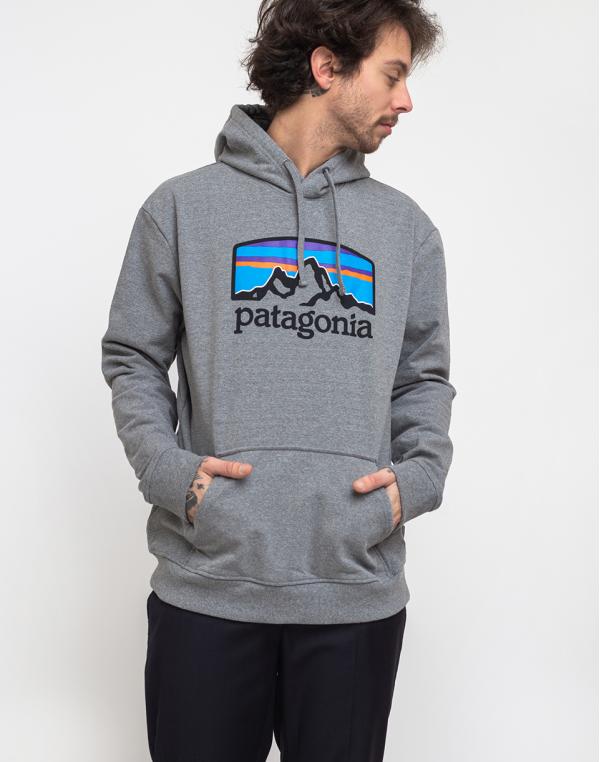Patagonia Fitz Roy Horizons Uprisal Hoody Gravel Heather S