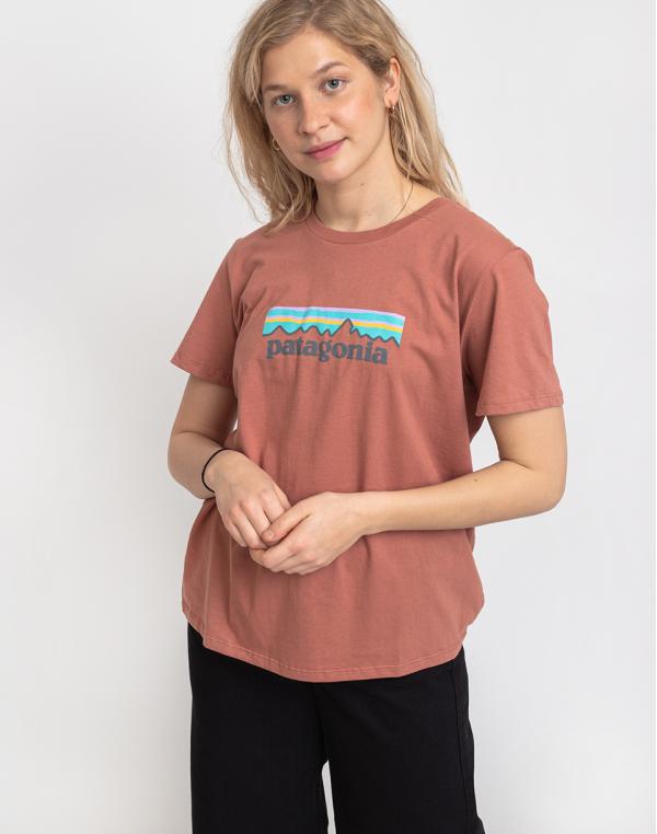 Patagonia Pastel P-6 Logo Organic Crew T-Shirt Century Pink XS