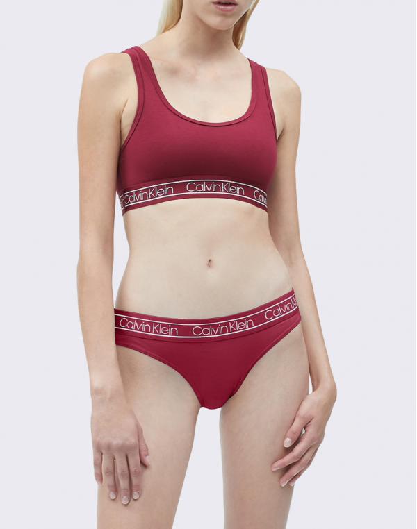 Calvin Klein Unlined Bralette (Reversible) 2XV Raspberry Jam S