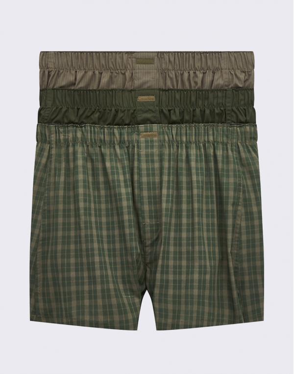 Calvin Klein Woven Boxer 3PK 9JL Duffel Bag/Army Dust L