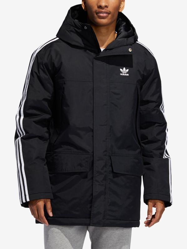 Bunda adidas Originals Parka Padde Černá