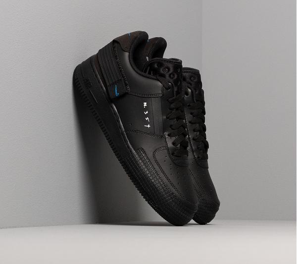Nike Air Force 1-Type Black/ Photo Blue-Platinum Tint