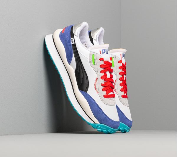 Puma Style Rider Ride On Puma White/ Dazz Blue/ High Rise