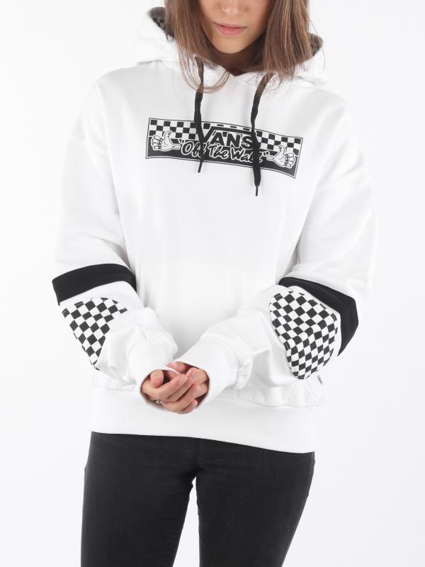 Mikina Vans Wm Bmx Hood Fleece White Bílá