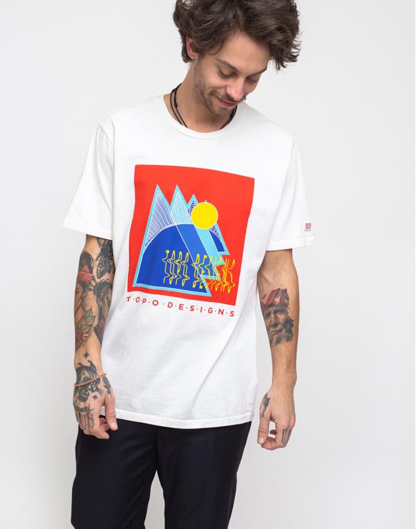 Topo Designs Peaks Tee Natural XL