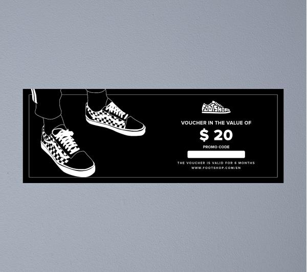 Voucher in the value of $ 20
