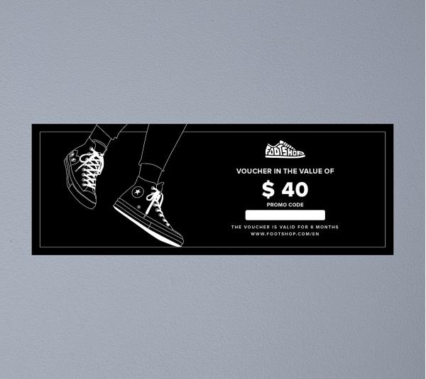 Voucher in the value of $ 40