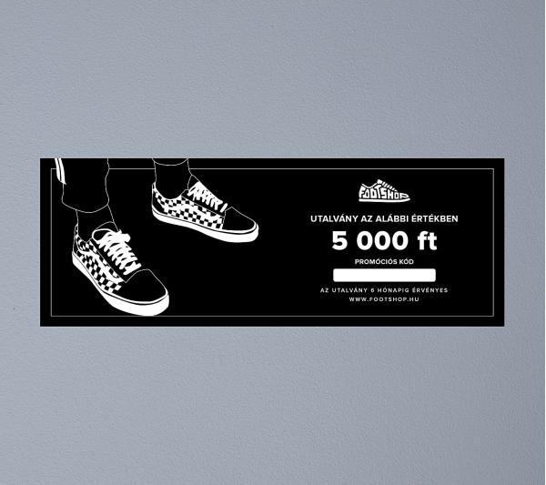 Utalvány az alábbi értékben 5 000 ft