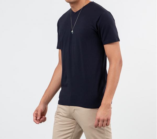 SELECTED V-Neck Tee Night Sky