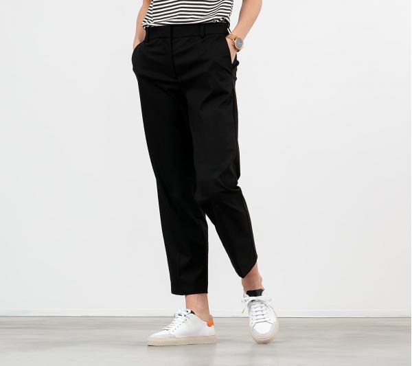 SELECTED Cropped Trousers Black
