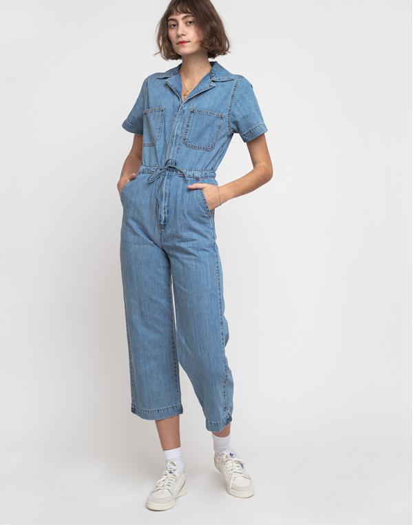 Levi's® Wide Leg Jumpsuit Med Indigo XS