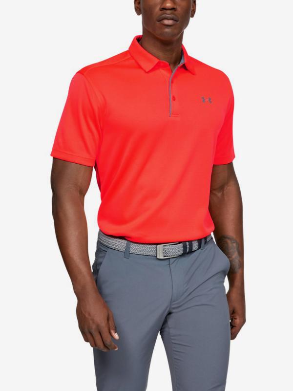Tričko Under Armour Tech Polo-Red Červená