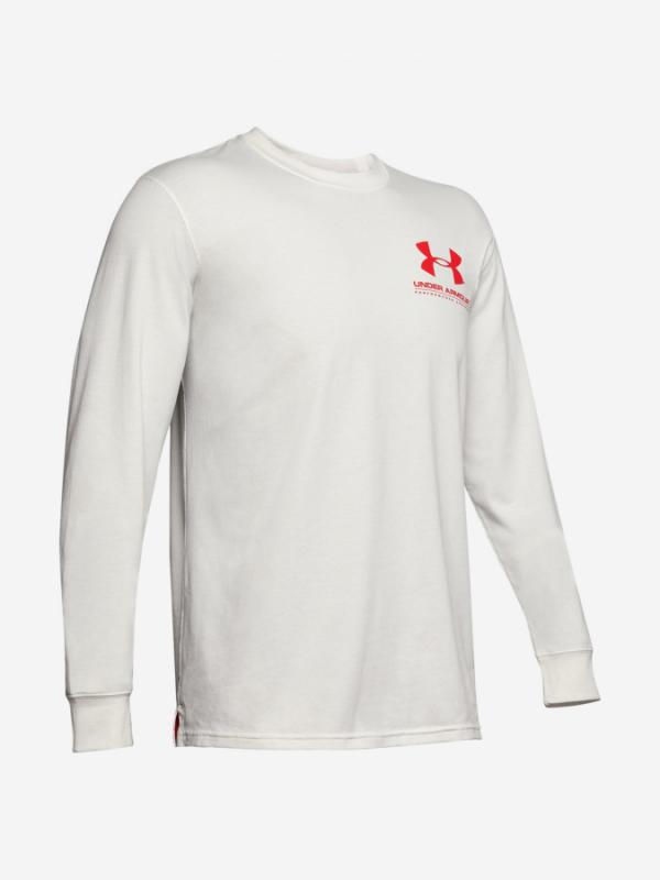 Tričko Under Armour Performance Originators Ls Tee-Wht Bílá
