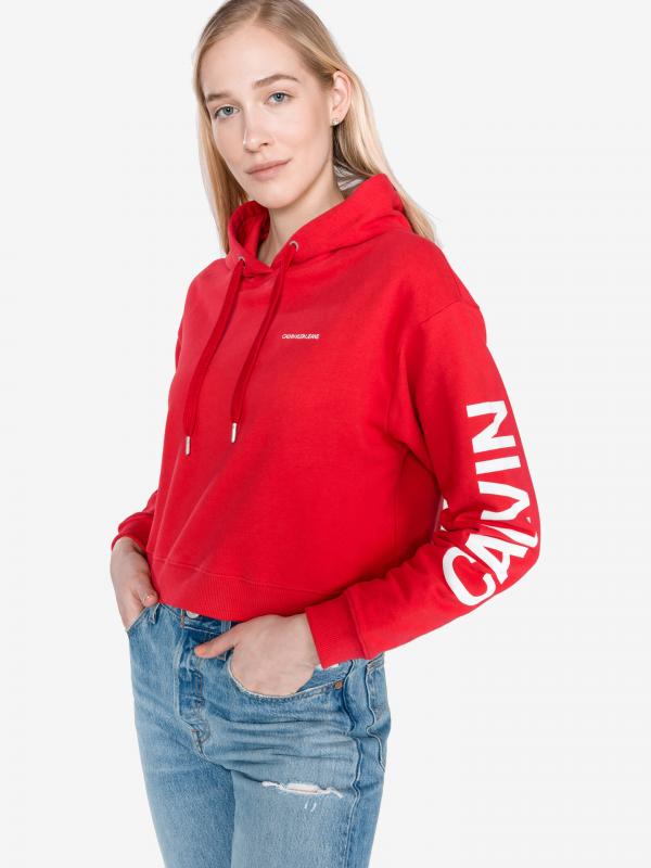 Mikina Calvin Klein Červená