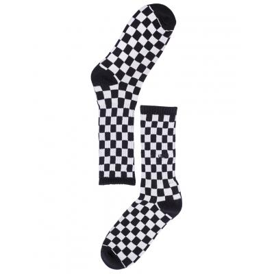 Ponožky Vans CHECKERBOARD CREW Black/White Che