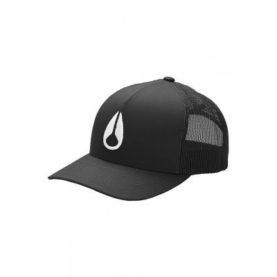 Kšiltovka Nixon Iconed Trucker Black / White