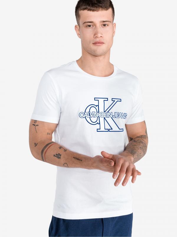 Triko Calvin Klein Bílá